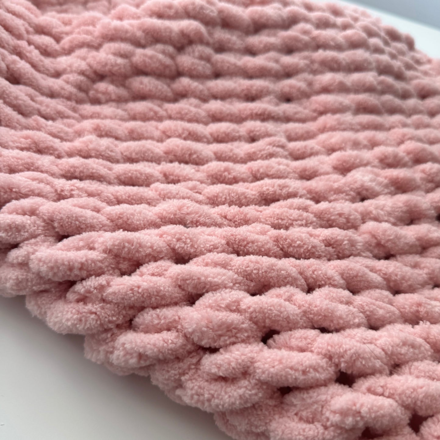 Handmade Crochet Blanket Pink