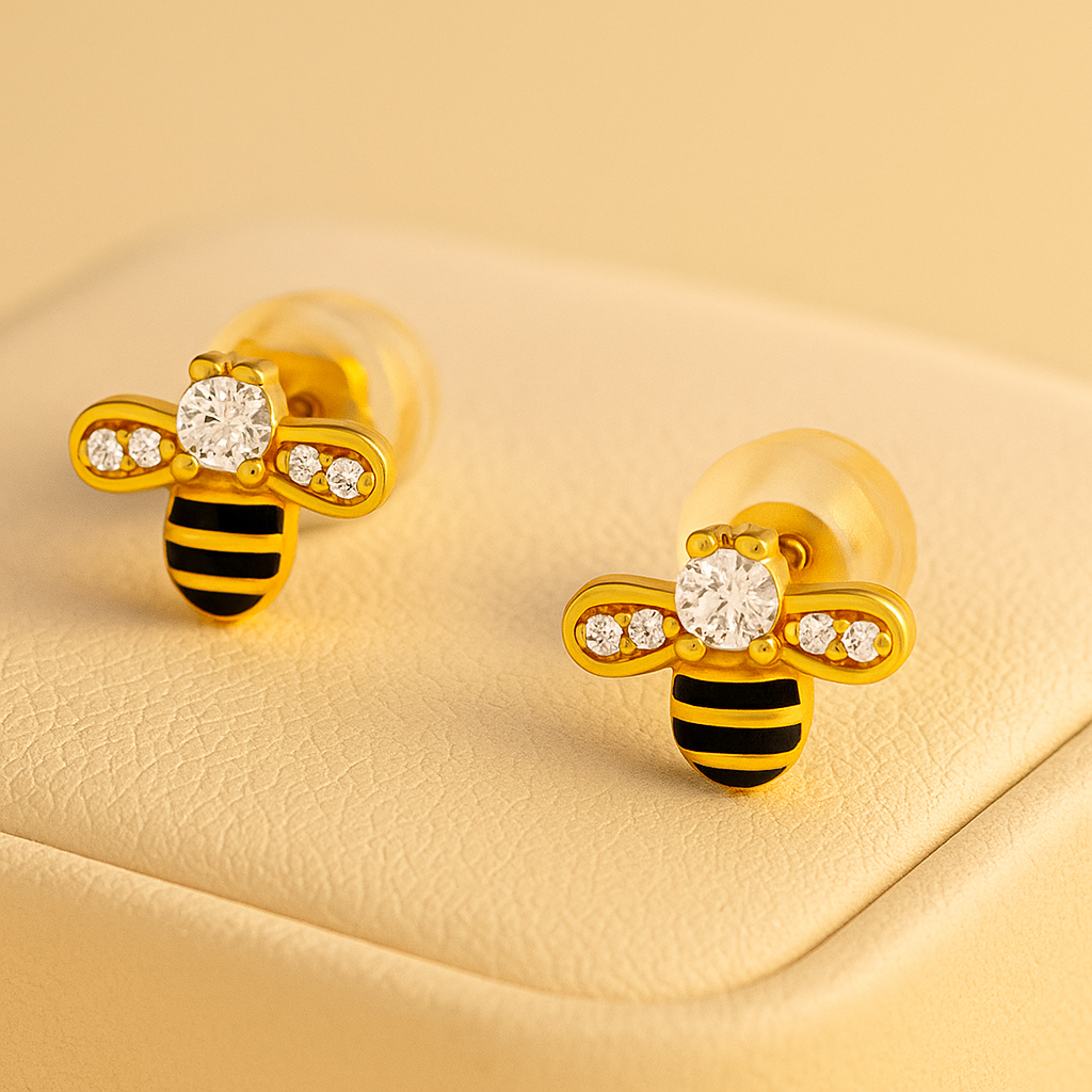 Bague pour enfants Goldene Biene aus 925er Silber