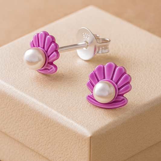 Bague pour enfants Rosa Muschel avec perle en argent 925
