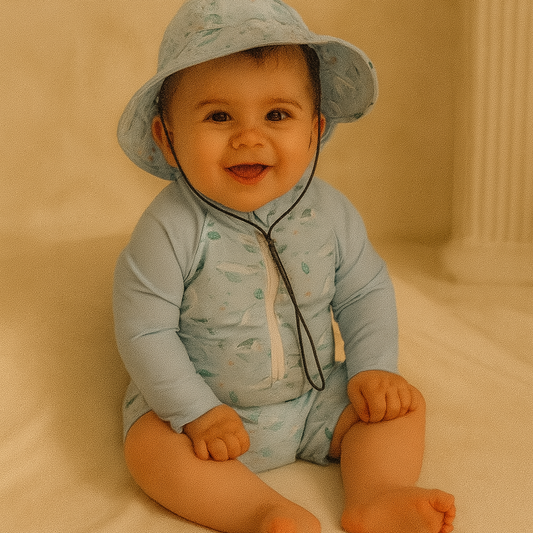 Blue Whale Baby Swimsuit
