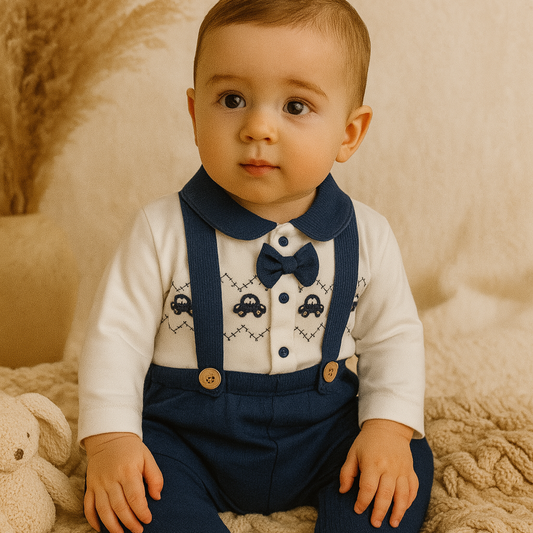 Little Prince – 5-Piece Baby Outfit Set Blue