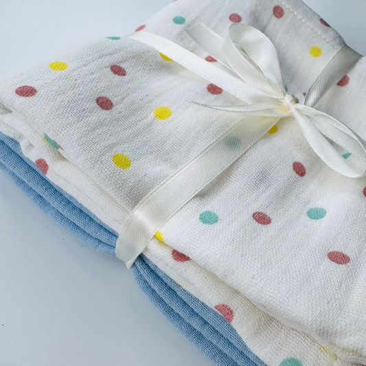 Set of 2 Baby Muslin Cloths